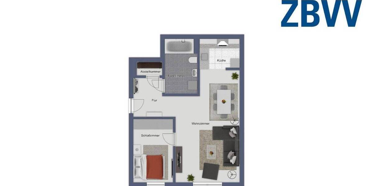 Etagenwohnung Ronnenberg - 2 Zimmer, 51 m&sup2;, 479&euro; | Angebot:26557123