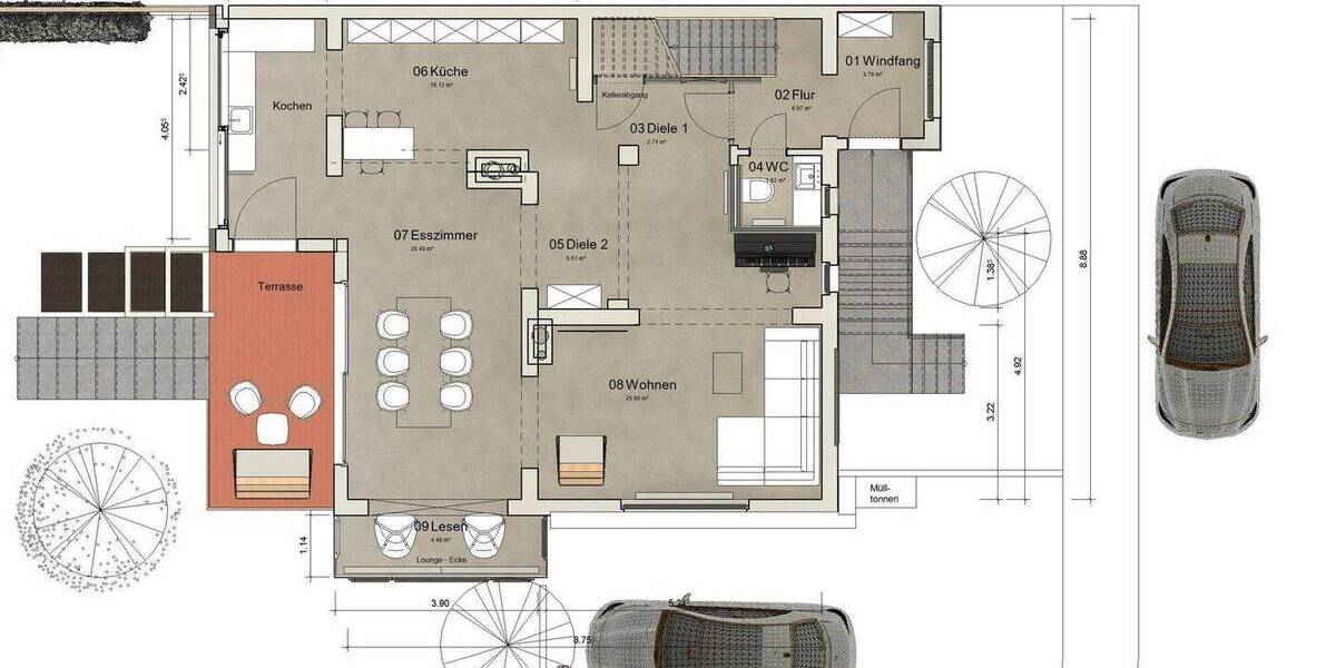 Reihenendhaus Hannover Heideviertel - 6 Zimmer, 210 m&sup2;, 858.000&euro; | Angebot:26053679