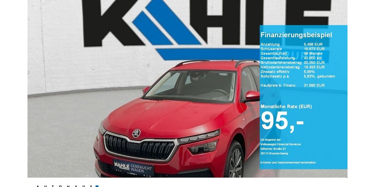 Skoda Kamiq 19.497 km 21.990 &euro; Neustadt am Rübenberge 31535