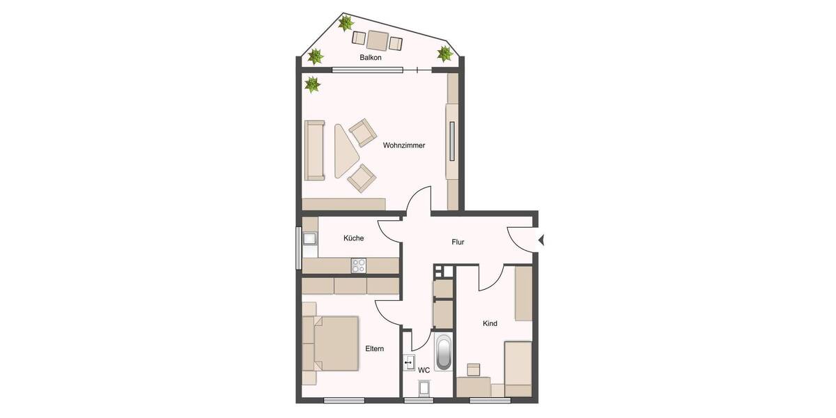 Etagenwohnung Lehrte Hämelerwald - 3 Zimmer, 77 m&sup2;, 115.000&euro; | Angebot:26105888