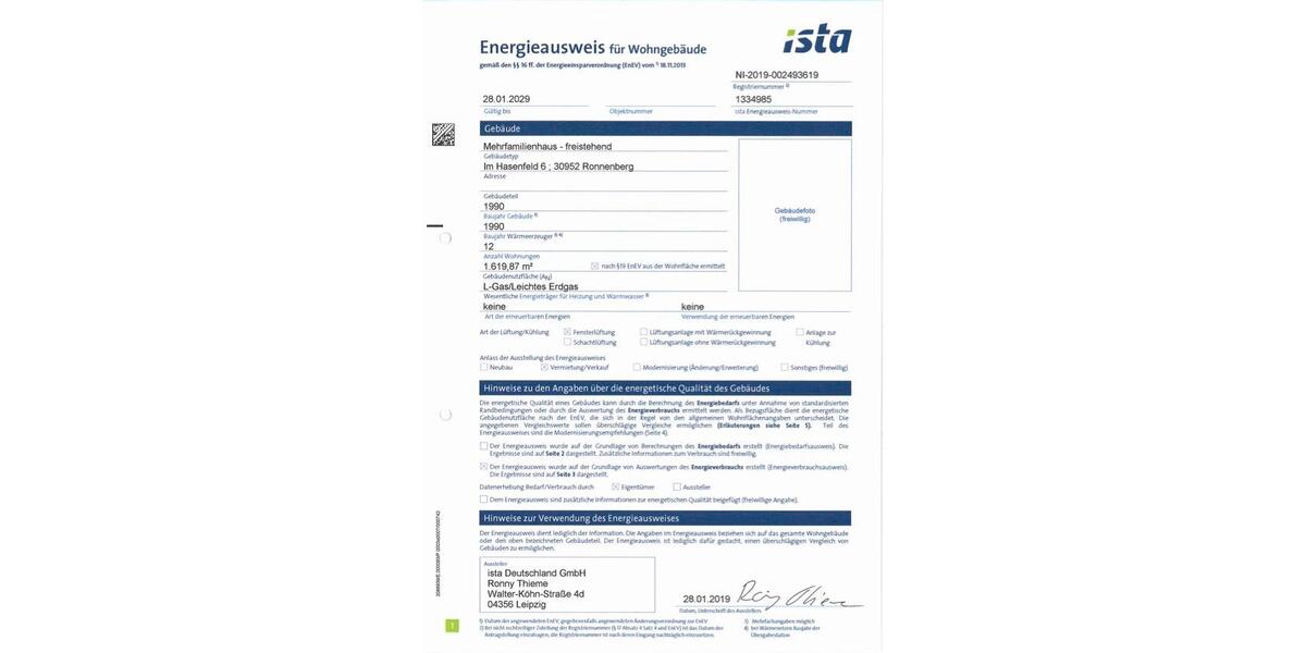 Etagenwohnung Ronnenberg - 3 Zimmer, 90 m&sup2;, 280.000&euro; | Angebot:26145357