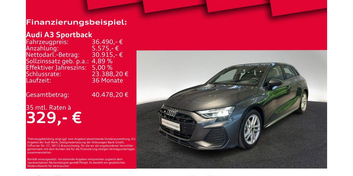 Audi A3 4.999 km 36.490 &euro; Hannover 30179