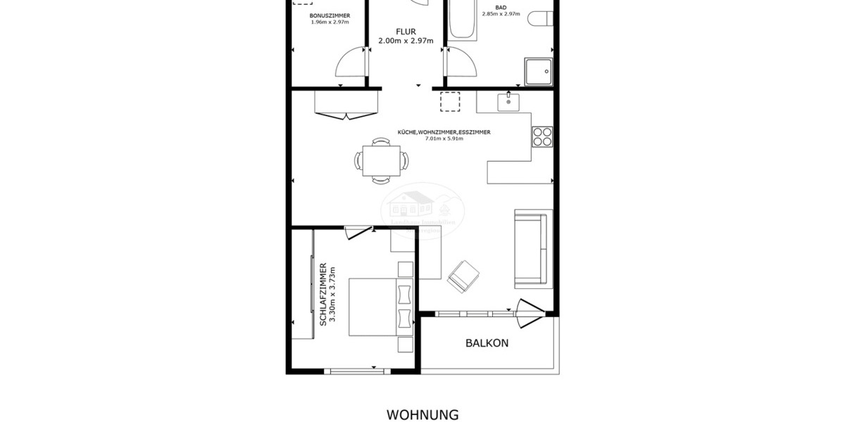 Etagenwohnung Wunstorf Steinhude - 2 Zimmer, 69 m&sup2;, 276.000&euro; | Angebot:26840721