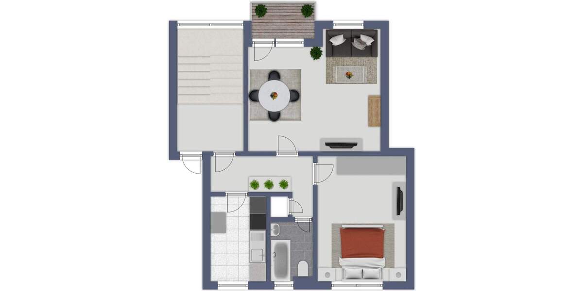 Etagenwohnung Hannover Groß Buchholz - 2 Zimmer, 56 m&sup2;, 168.000&euro; | Angebot:25771737