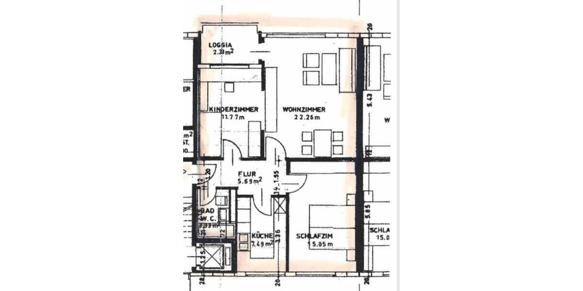 Etagenwohnung Isernhagen - 3 Zimmer, 68 m&sup2;, 215.000&euro; | Angebot:27068619