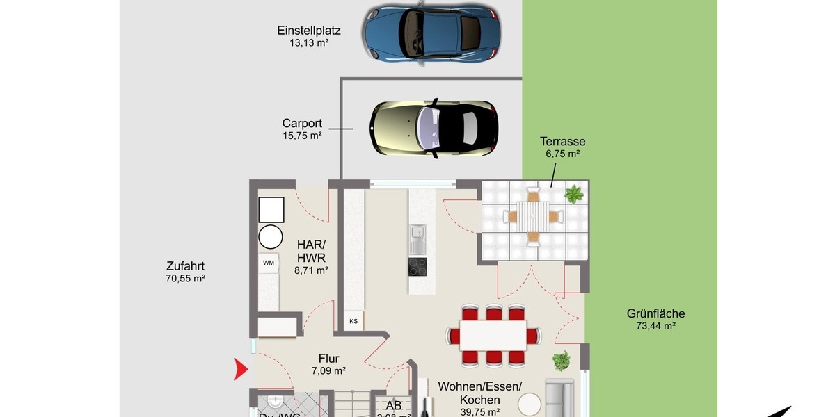 2 Doppelhaushälften am Sonnenkamp-Ost - Doppelhaushälfte Sarstedt Sarstedt | Angebot:24874361