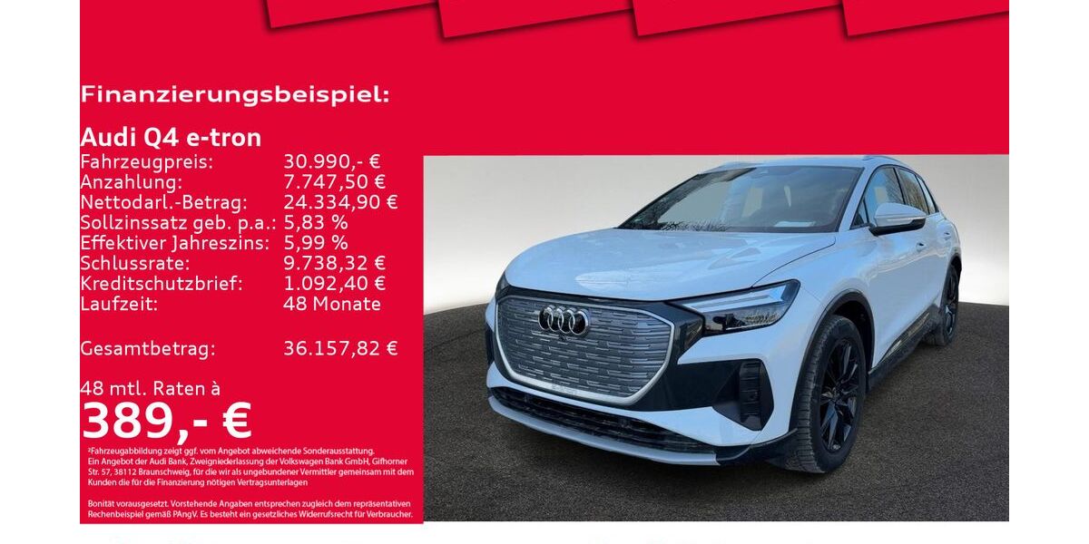 Audi Q4 e-tron 40.224 km 30.250 &euro; Hannover 30179