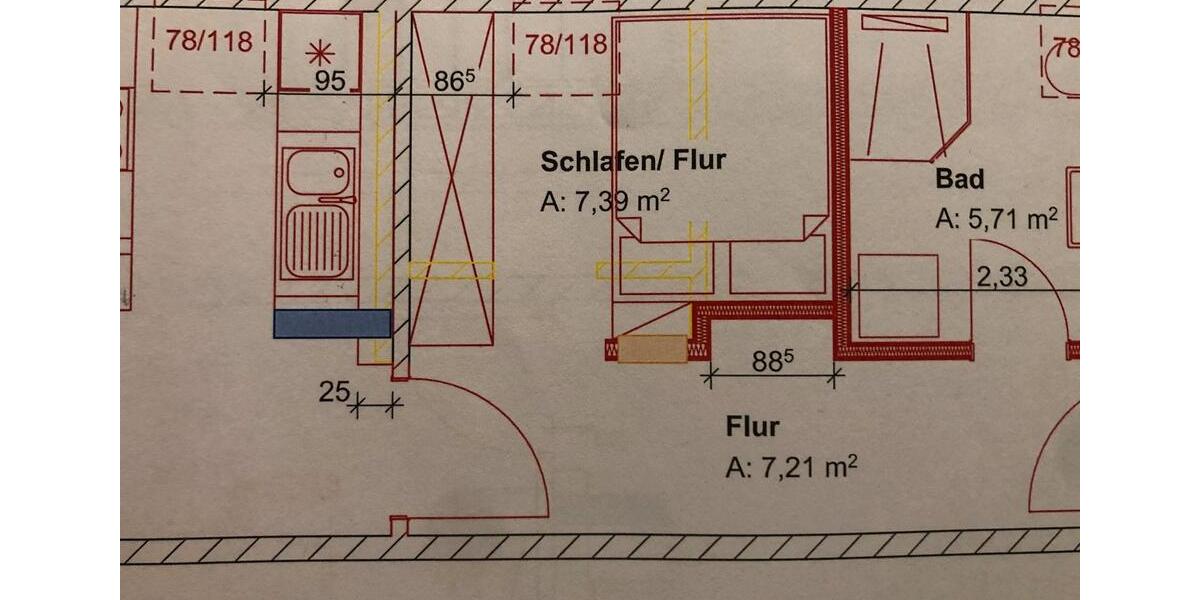Dachgeschoßwohnung Garbsen Ortschaft Horst - 1.5 Zimmer, 47 m&sup2;, 520&euro; | Angebot:25874559