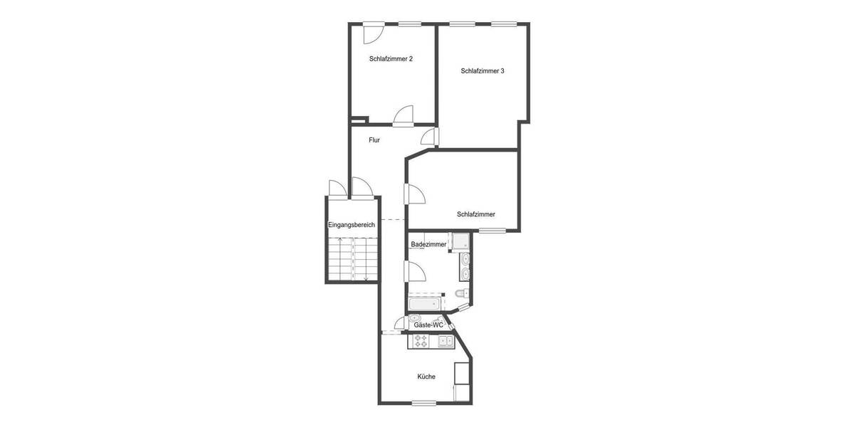 Etagenwohnung Hannover List - 3 Zimmer, 93 m&sup2;, 349.000&euro; | Angebot:26617020