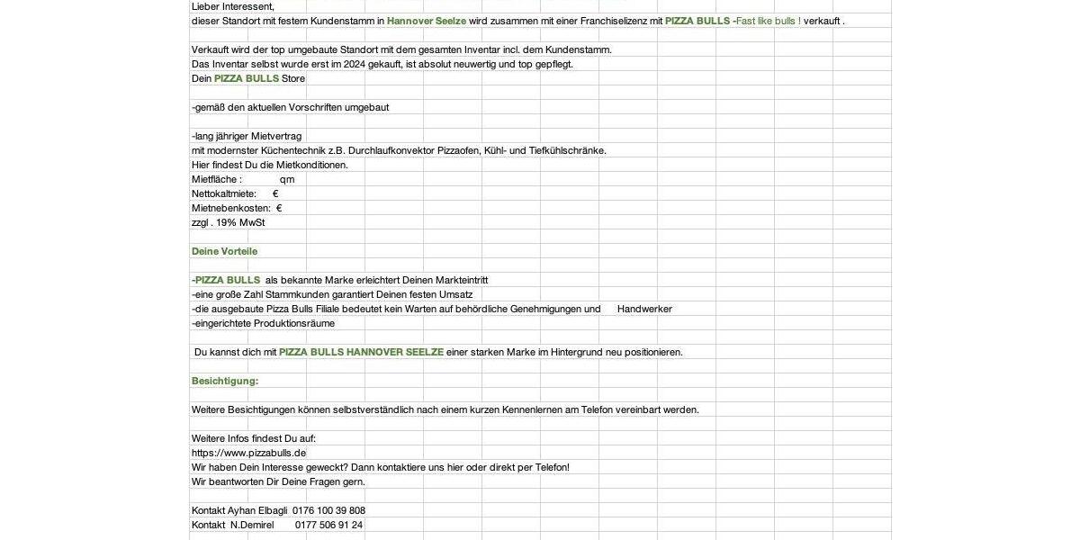 Gewerbeobjekt Garbsen - 150&euro; | Angebot:25838090