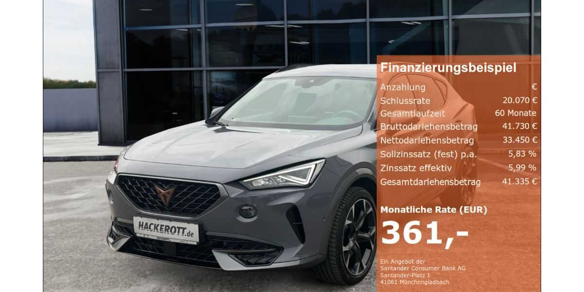 Cupra Formentor 13.269 km 32.990 &euro; Laatzen 30880