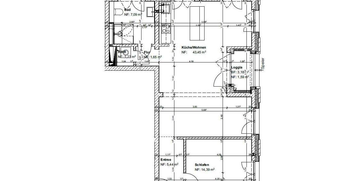 Etagenwohnung Hannover Döhren - 2 Zimmer, 75 m&sup2;, 1.190&euro; | Angebot:25769470