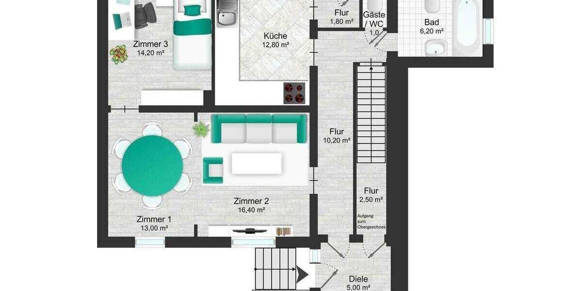 Etagenwohnung Seelze Dedensen - 2 Zimmer, 75 m&sup2;, 199.000&euro; | Angebot:25730724