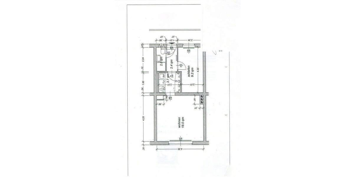 Etagenwohnung Hannover Ricklingen - 2 Zimmer, 34 m&sup2;, 100.000&euro; | Angebot:25720796