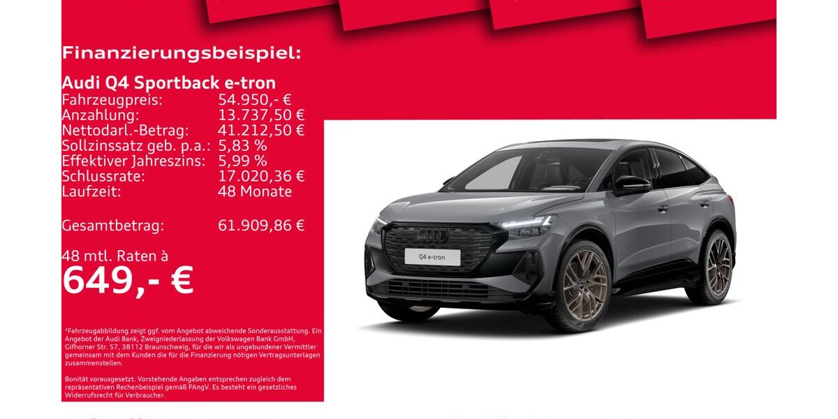 Audi Q4 e-tron 11.300 km 53.950 &euro; Hannover 30179