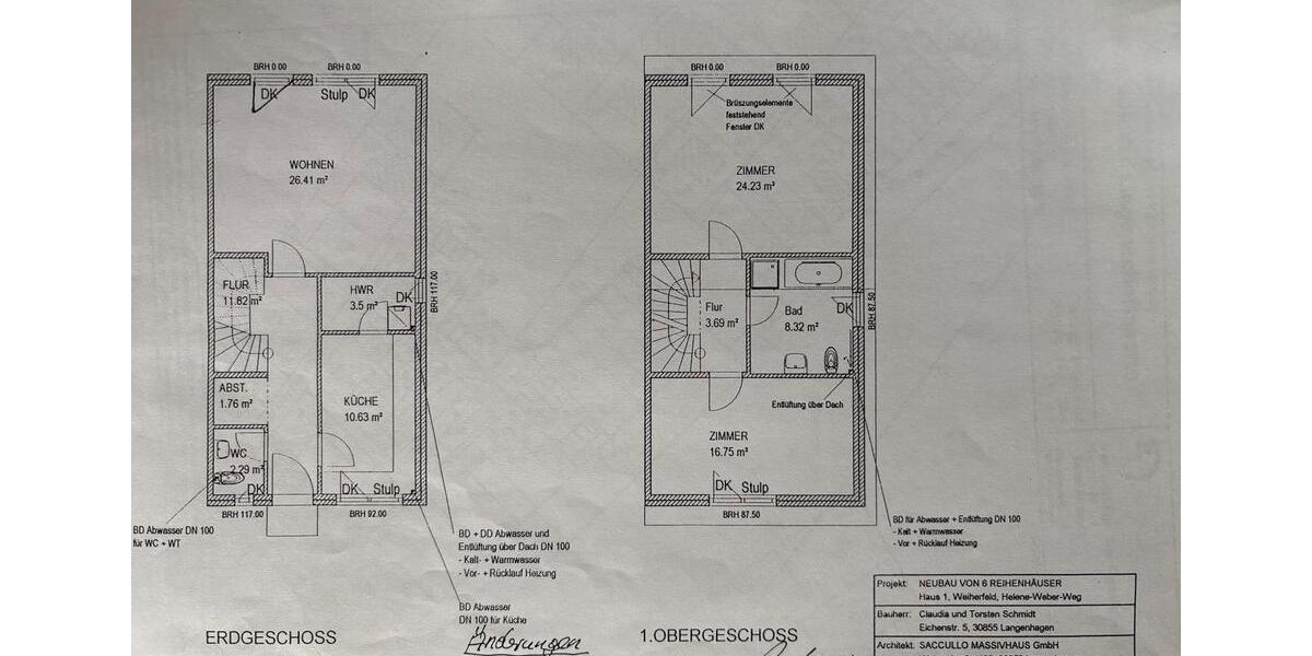 Reihenhaus Langenhagen Engelbostel - 4 Zimmer, 171 m&sup2;, 495.000&euro; | Angebot:25842874