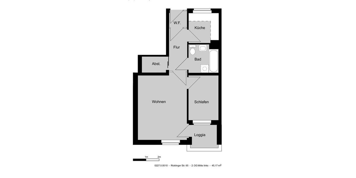 Etagenwohnung Hannover Linden-Limmer - 1.5 Zimmer, 45 m&sup2;, 460&euro; | Angebot:26448066