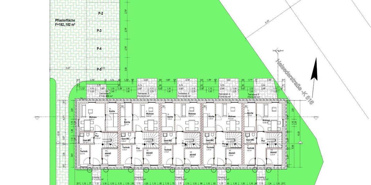 Reihenmittelhaus Sarstedt Heisede - 5 Zimmer, 132 m&sup2;, 399.000&euro; | Angebot:25686759
