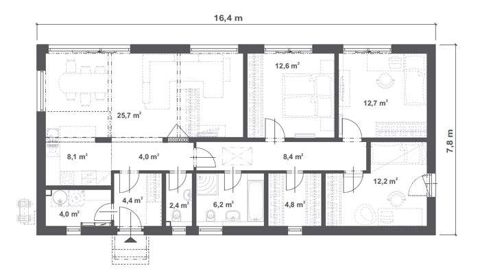 Bungalow Wennigsen / Bredenbeck am Deister Bredenbeck - 4 Zimmer, 106 m&sup2;, 371.600&euro; | Angebot:25725925
