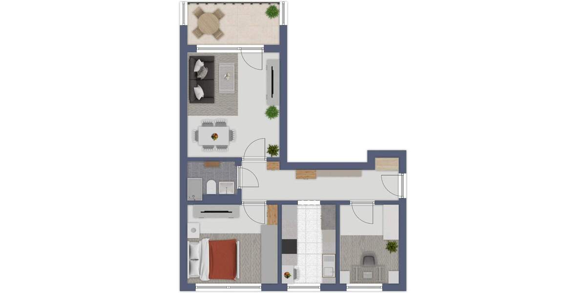 Etagenwohnung Hannover Bothfeld - 3 Zimmer, 70 m&sup2;, 292.500&euro; | Angebot:25671301