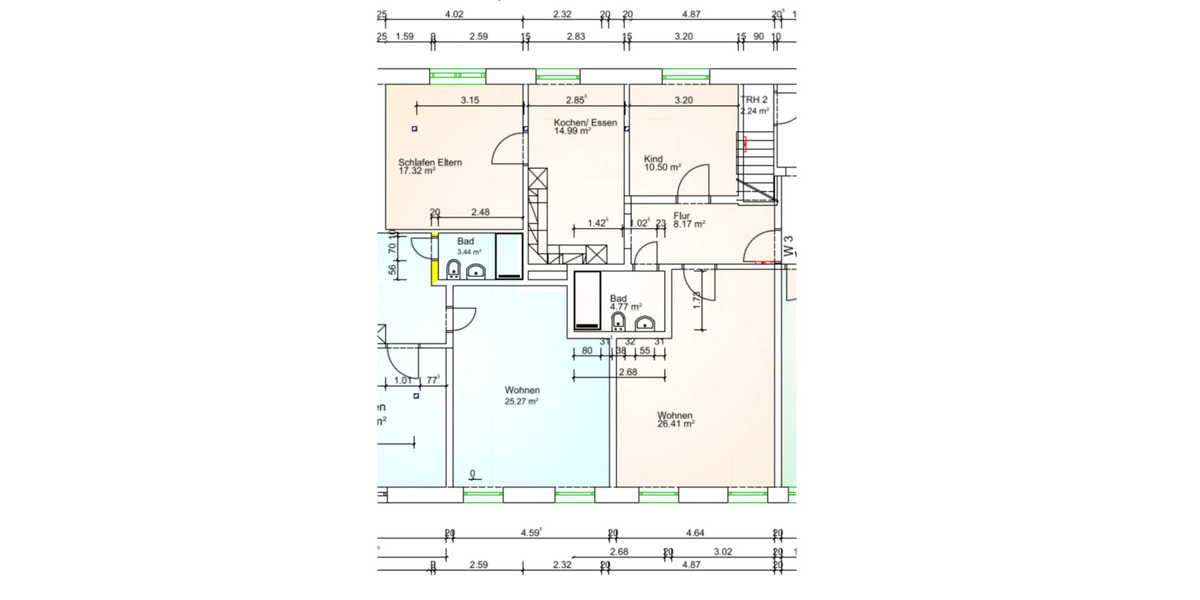 Etagenwohnung Laatzen - 3 Zimmer, 83 m&sup2;, 820&euro; | Angebot:25590491