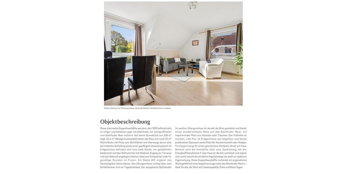 Doppelhaushälfte Wunstorf - 4 Zimmer, 112 m&sup2;, 375.000&euro; | Angebot:26920876