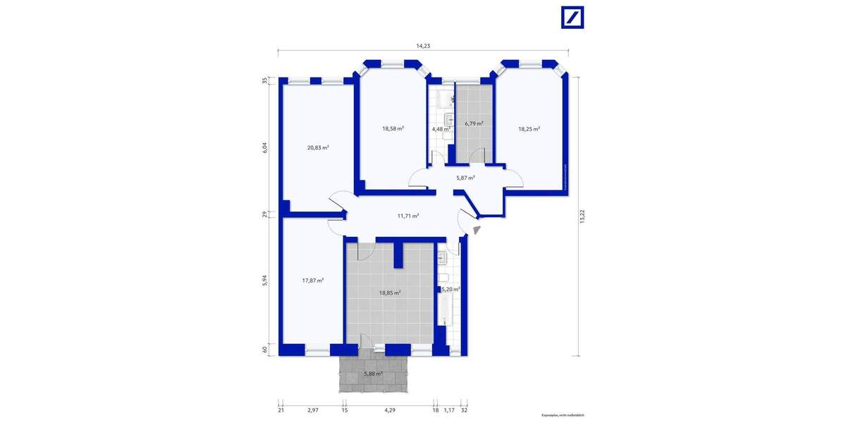 Etagenwohnung Hannover Vahrenwald - 4 Zimmer, 129 m&sup2;, 559.000&euro; | Angebot:25686288