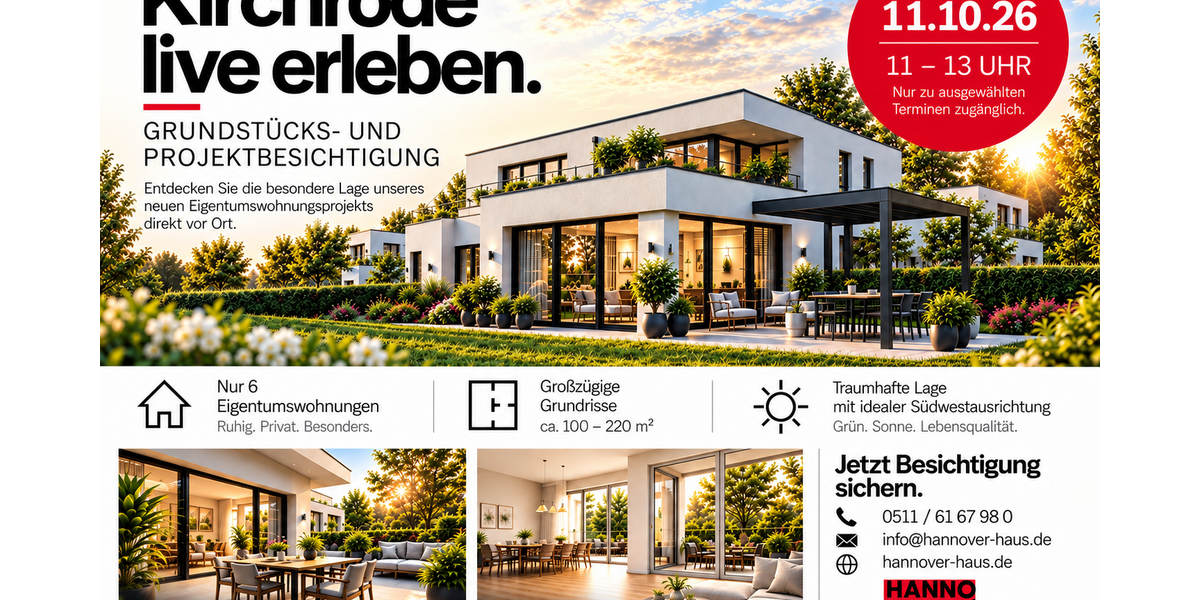 Etagenwohnung Hannover-Kirchrode Kirchrode - 5 Zimmer, 200 m&sup2;, 1.425.000&euro; | Angebot:27426449