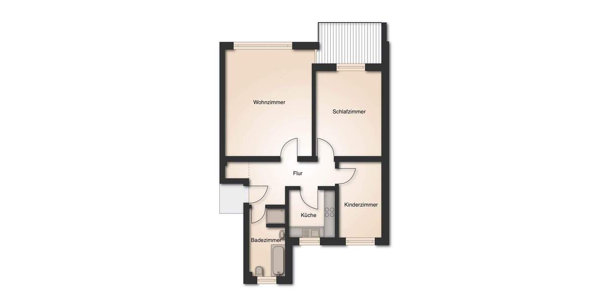 Etagenwohnung Garbsen Berenbostel - 3 Zimmer, 78 m&sup2;, 198.000&euro; | Angebot:25770969