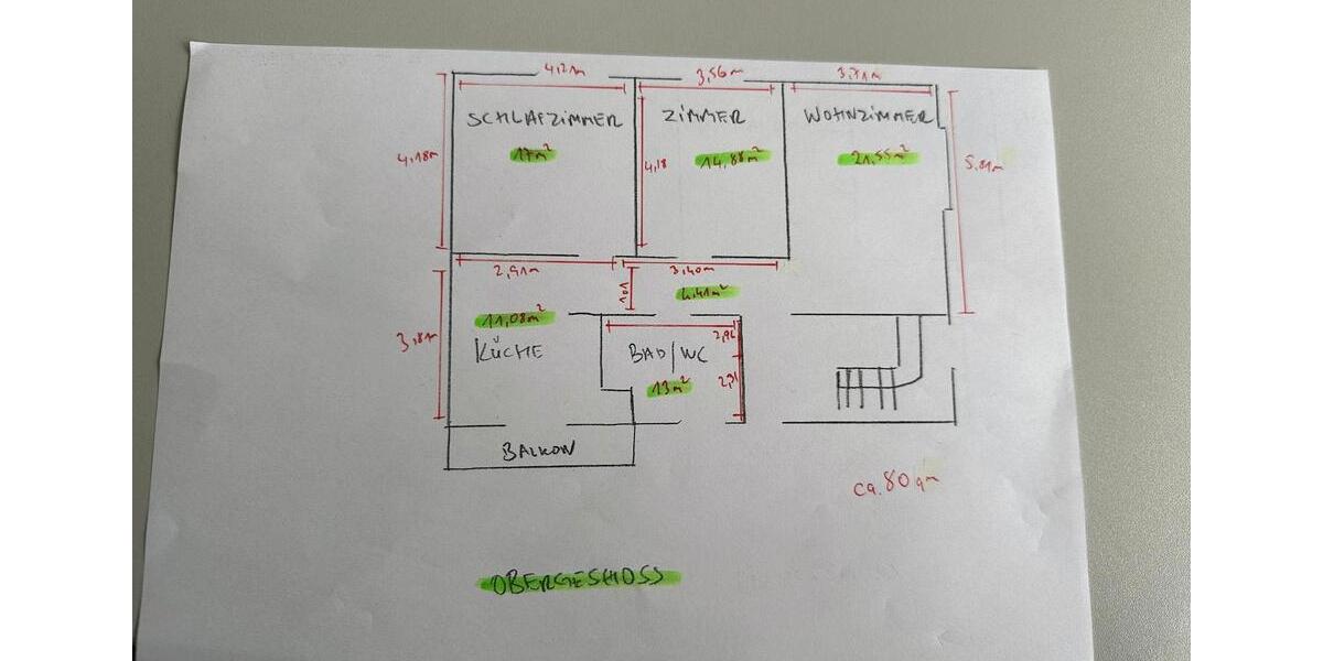 Etagenwohnung Seelze - 3 Zimmer, 82 m&sup2;, 920&euro; | Angebot:25858528