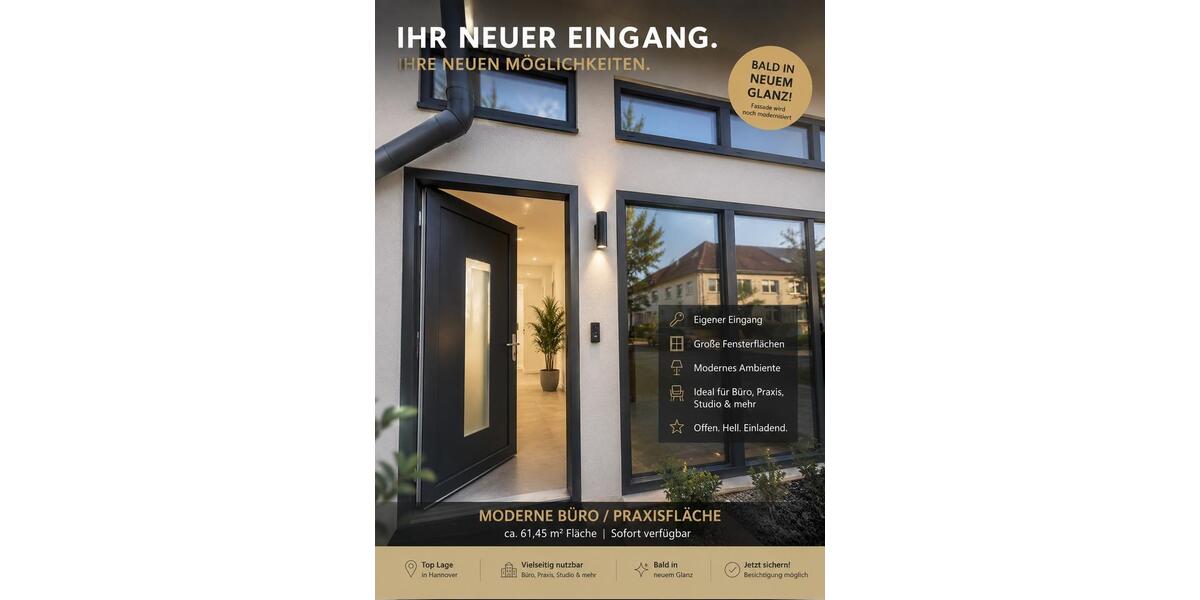 Gewerbeobjekt Hannover Bothfeld-Vahrenheide - 1.490&euro; | Angebot:26478661