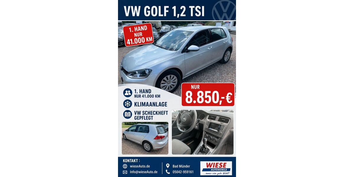 VW Golf 41.500 km 8.850 &euro; Bad Münder am Deister 31848