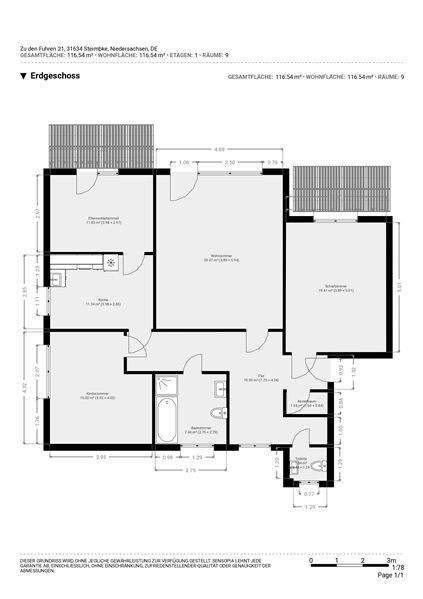 Etagenwohnung Steimbke - 4 Zimmer, 120 m&sup2;, 800&euro; | Angebot:25835051