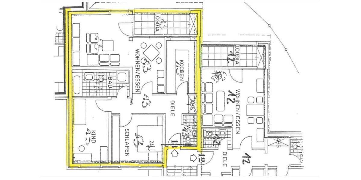Etagenwohnung Lehrte - 3 Zimmer, 87 m&sup2;, 269.000&euro; | Angebot:27168818