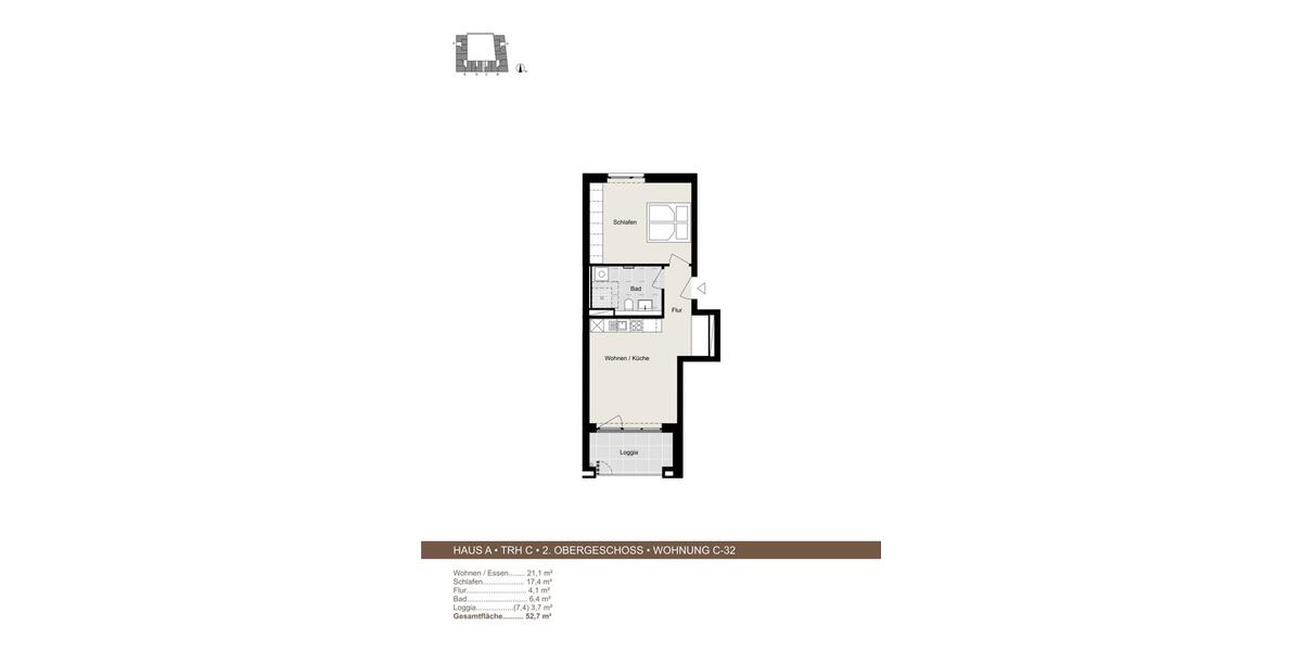 Etagenwohnung Garbsen - 2 Zimmer, 52 m&sup2;, 856&euro; | Angebot:26553752