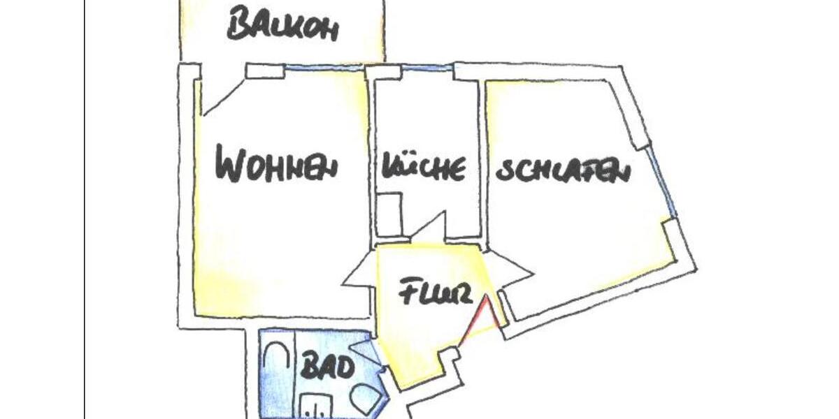 Etagenwohnung Hannover Vahrenwald-List - 2 Zimmer, 57 m&sup2;, 245.000&euro; | Angebot:25164633