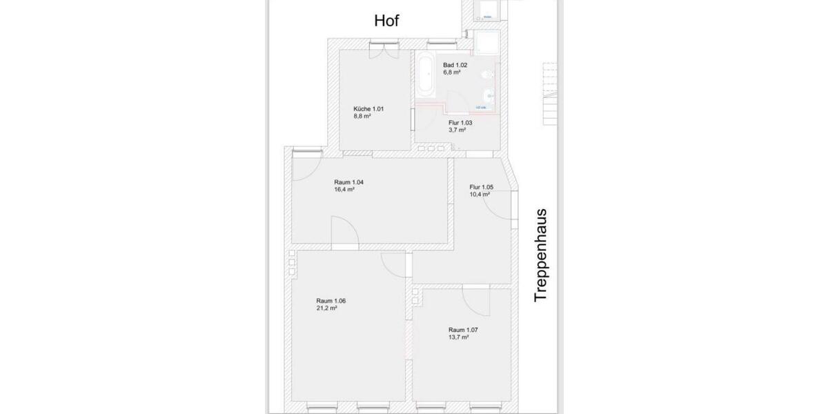 Erdgeschoßwohnung Hannover Linden-Limmer - 3 Zimmer, 82 m&sup2;, 349.000&euro; | Angebot:24864470