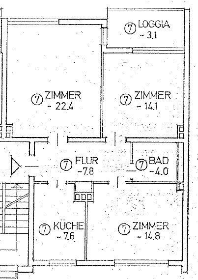 Etagenwohnung Hannover Vahrenwald-List - 3 Zimmer, 74 m&sup2;, 228.800&euro; | Angebot:27197592