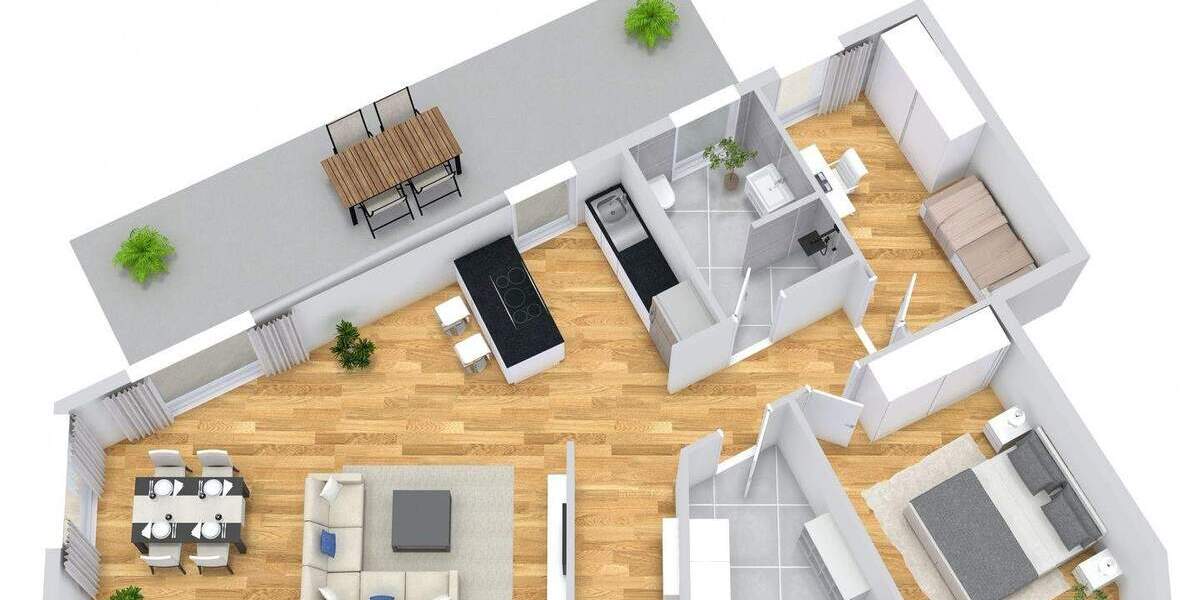 Terrassenwohnung Langenhagen Alt-Langenhagen - 3 Zimmer, 92 m&sup2;, 417.900&euro; | Angebot:25684794