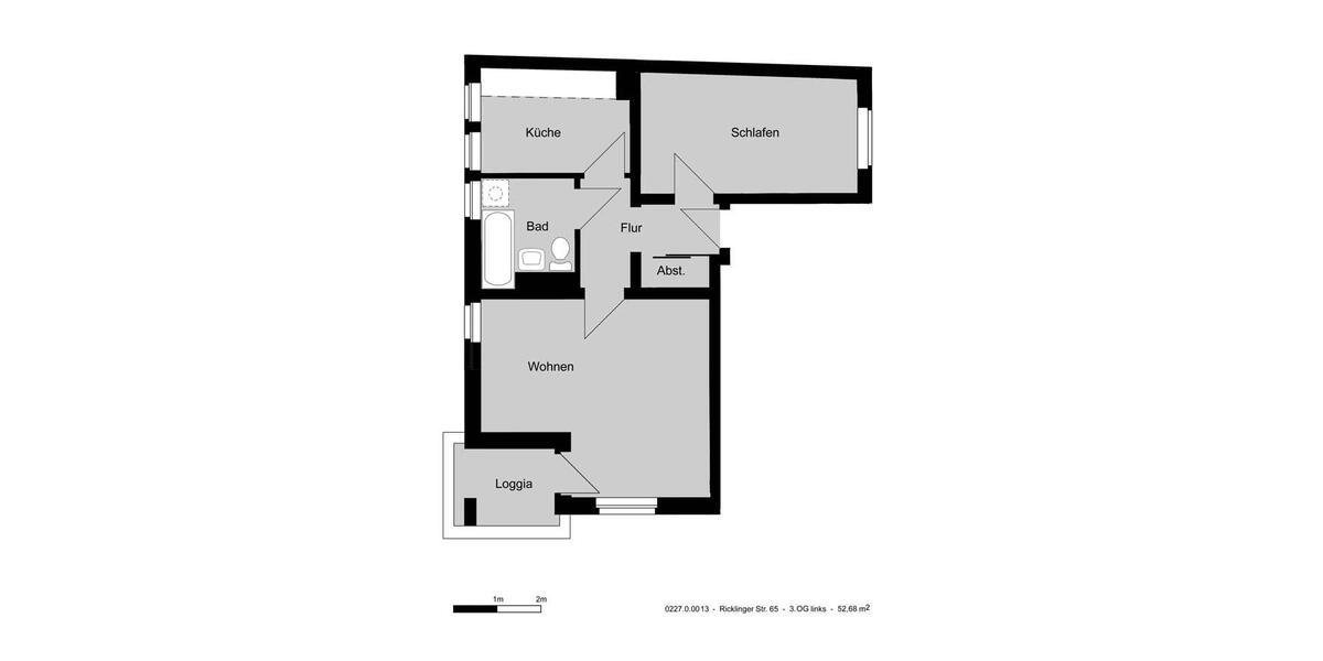 Etagenwohnung Hannover Linden-Limmer - 2 Zimmer, 53 m&sup2;, 540&euro; | Angebot:26447586