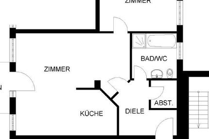 Wohnung Bad Münder am Deister - 2 Zimmer, 76 m&sup2;, 600&euro; | Angebot:25979496