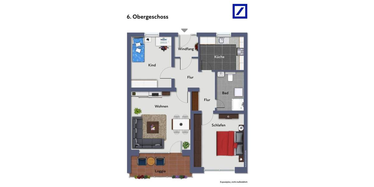 Etagenwohnung Hannover Ledeburg - 3 Zimmer, 69 m&sup2;, 155.000&euro; | Angebot:26066505