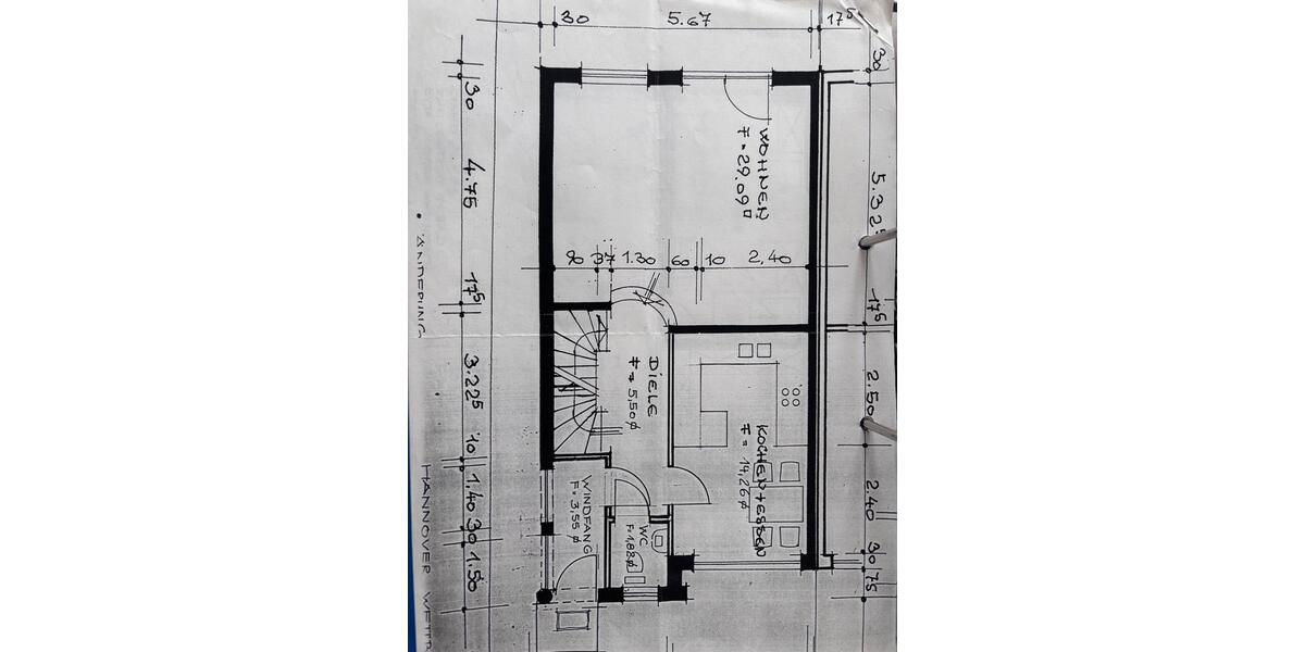 Reihenhaus Hannover Ricklingen - 4 Zimmer, 112 m&sup2;, 450.000&euro; | Angebot:25840949