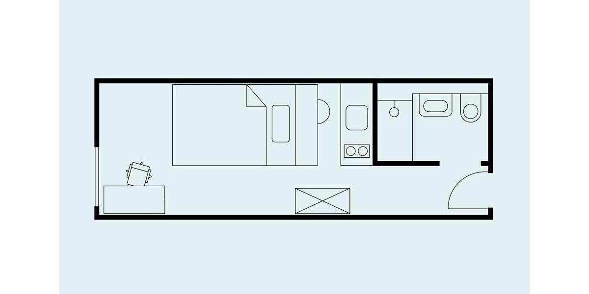 Etagenwohnung Hannover Nord - 1 Zimmer, 20 m&sup2;, 720&euro; | Angebot:24979427