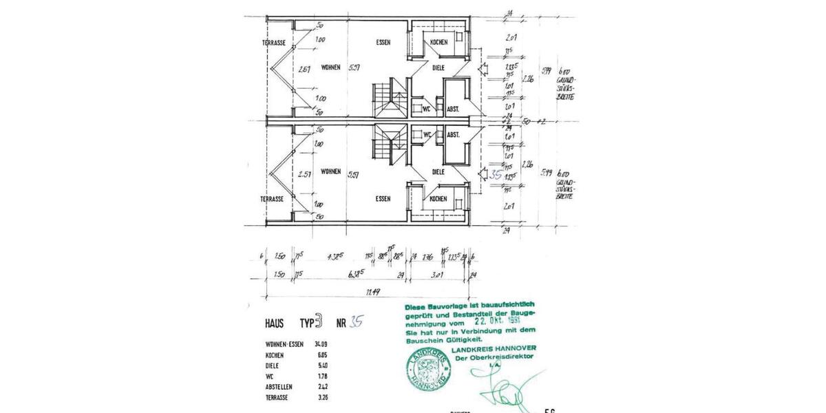 Doppelhaushälfte Laatzen - 4 Zimmer, 102 m&sup2;, 460.000&euro; | Angebot:26313772