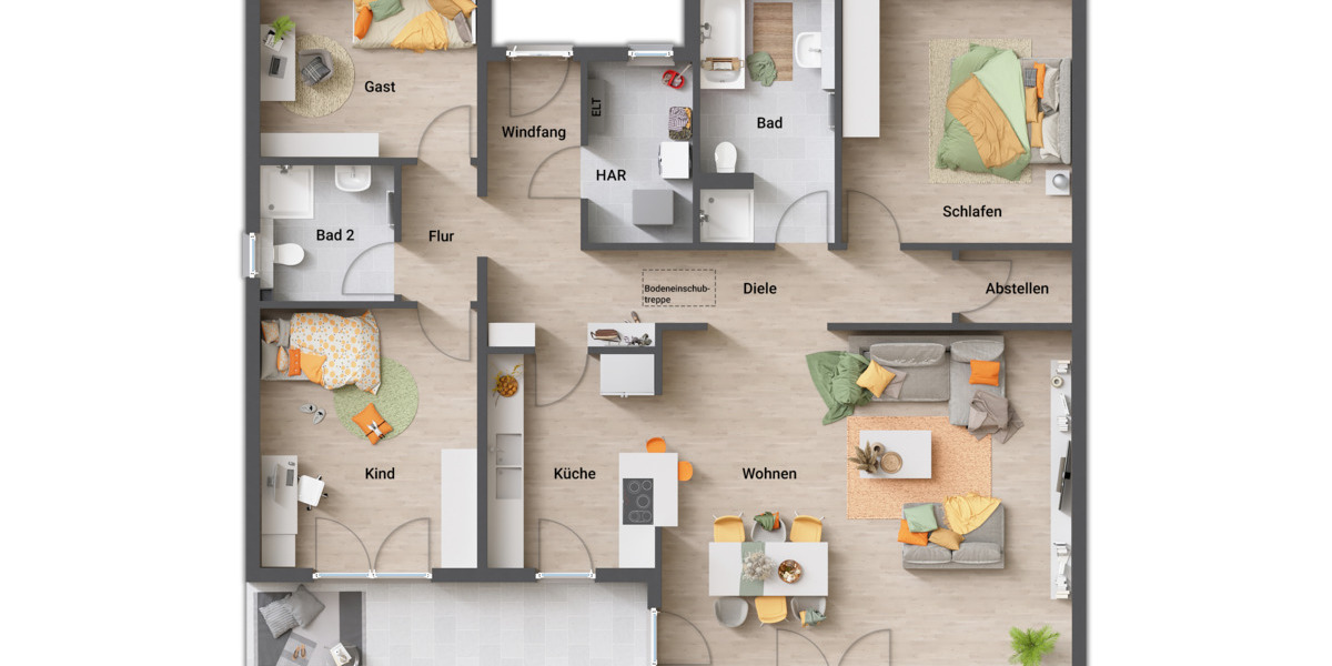 Einfamilienhaus Garbsen Berenbostel - 4 Zimmer, 130 m&sup2;, 493.850&euro; | Angebot:25996246