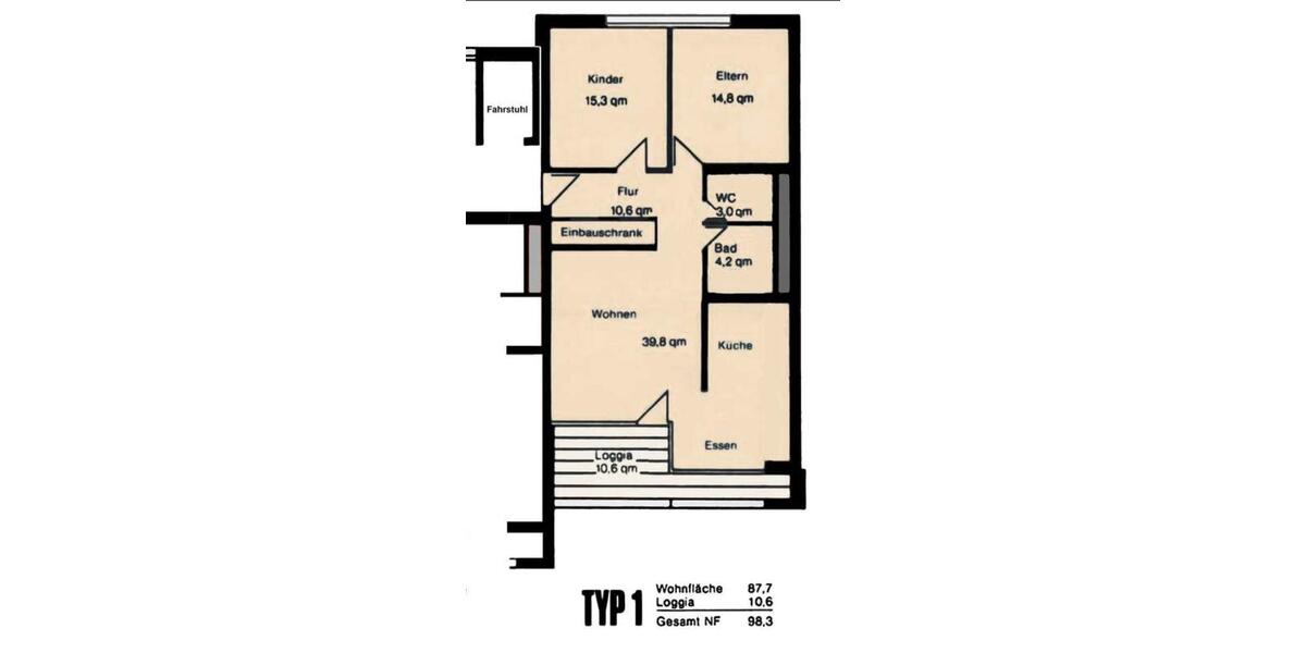 Etagenwohnung Lehrte - 3 Zimmer, 98 m&sup2;, 169.000&euro; | Angebot:27440840
