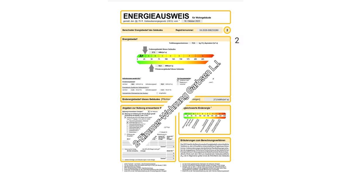 Etagenwohnung Garbsen Berenbostel - 2 Zimmer, 57 m&sup2;, 670&euro; | Angebot:25542329
